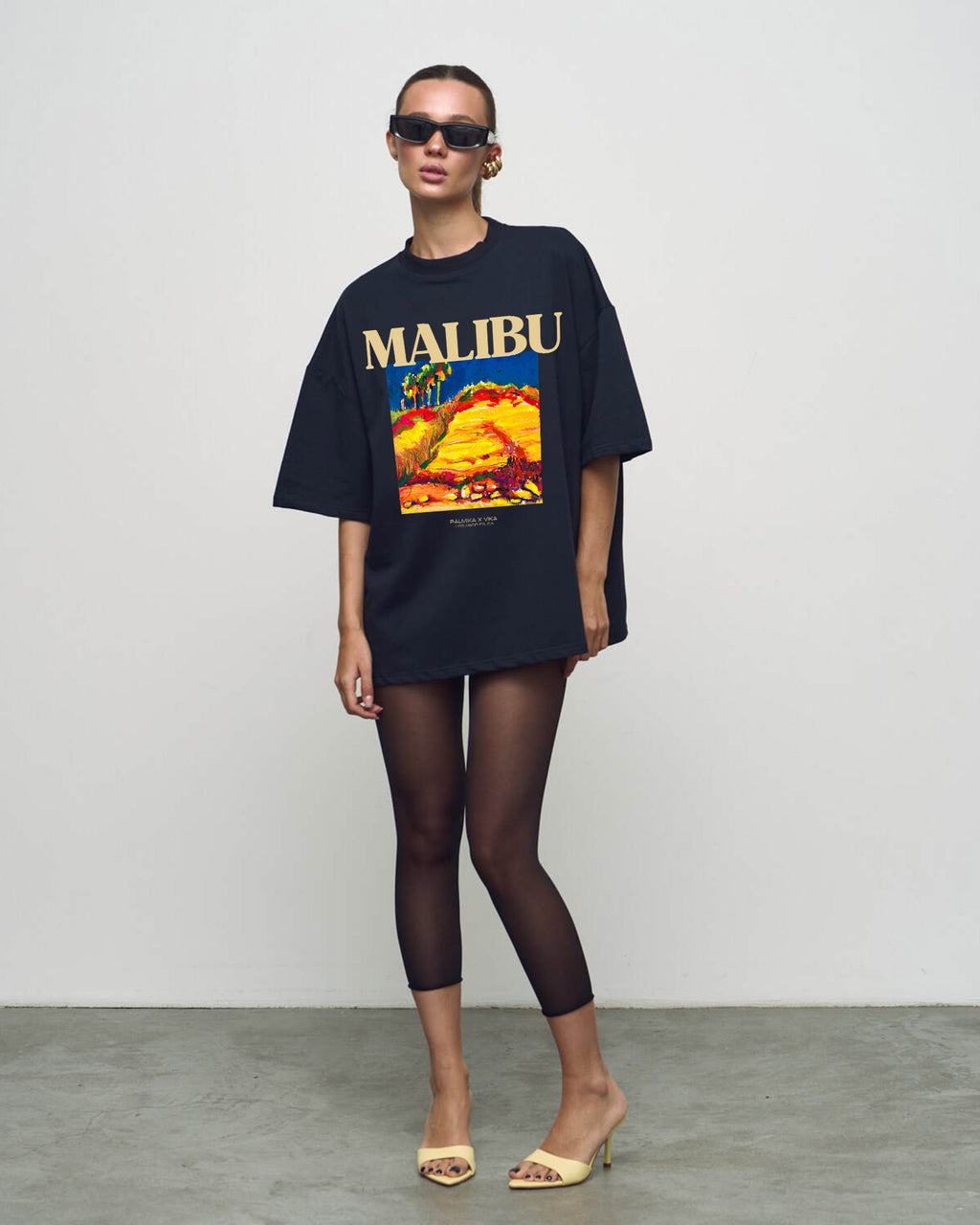 Palmika x Vika - Malibu Navy Tee