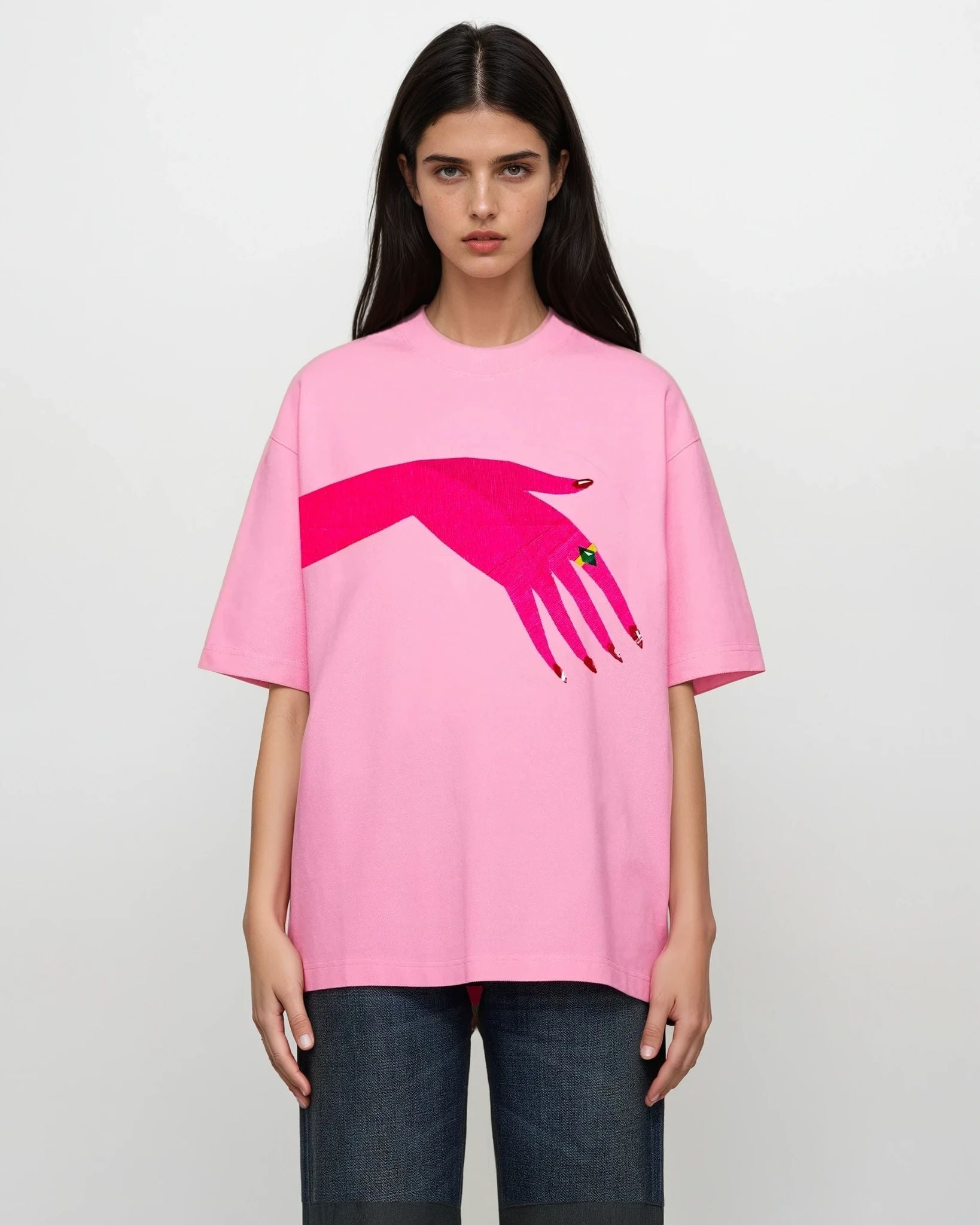 Palmika x Vika - Diamond Ring Hand T-Shirt