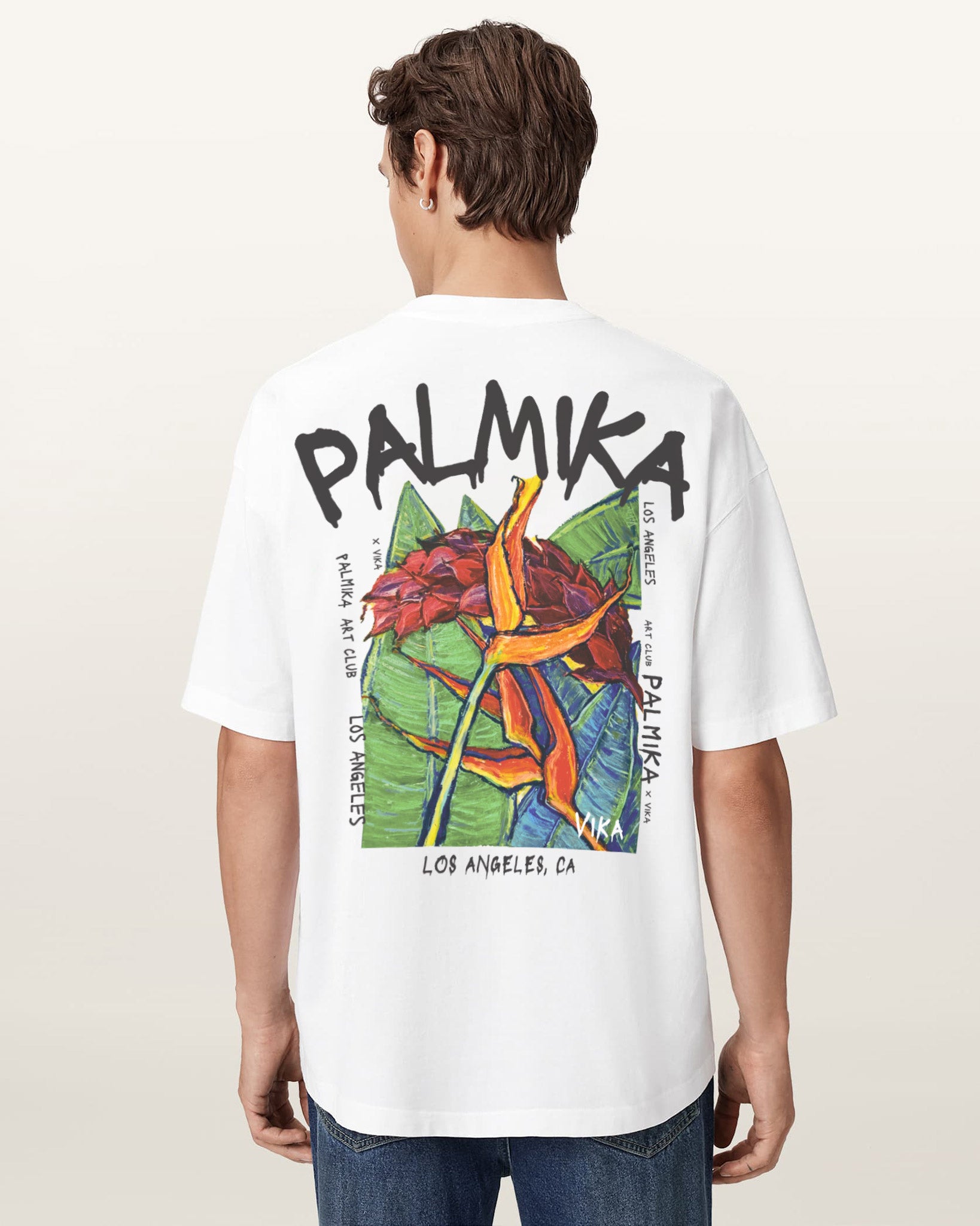 Palmika x Vika - Bird of Paradice Print on a Back