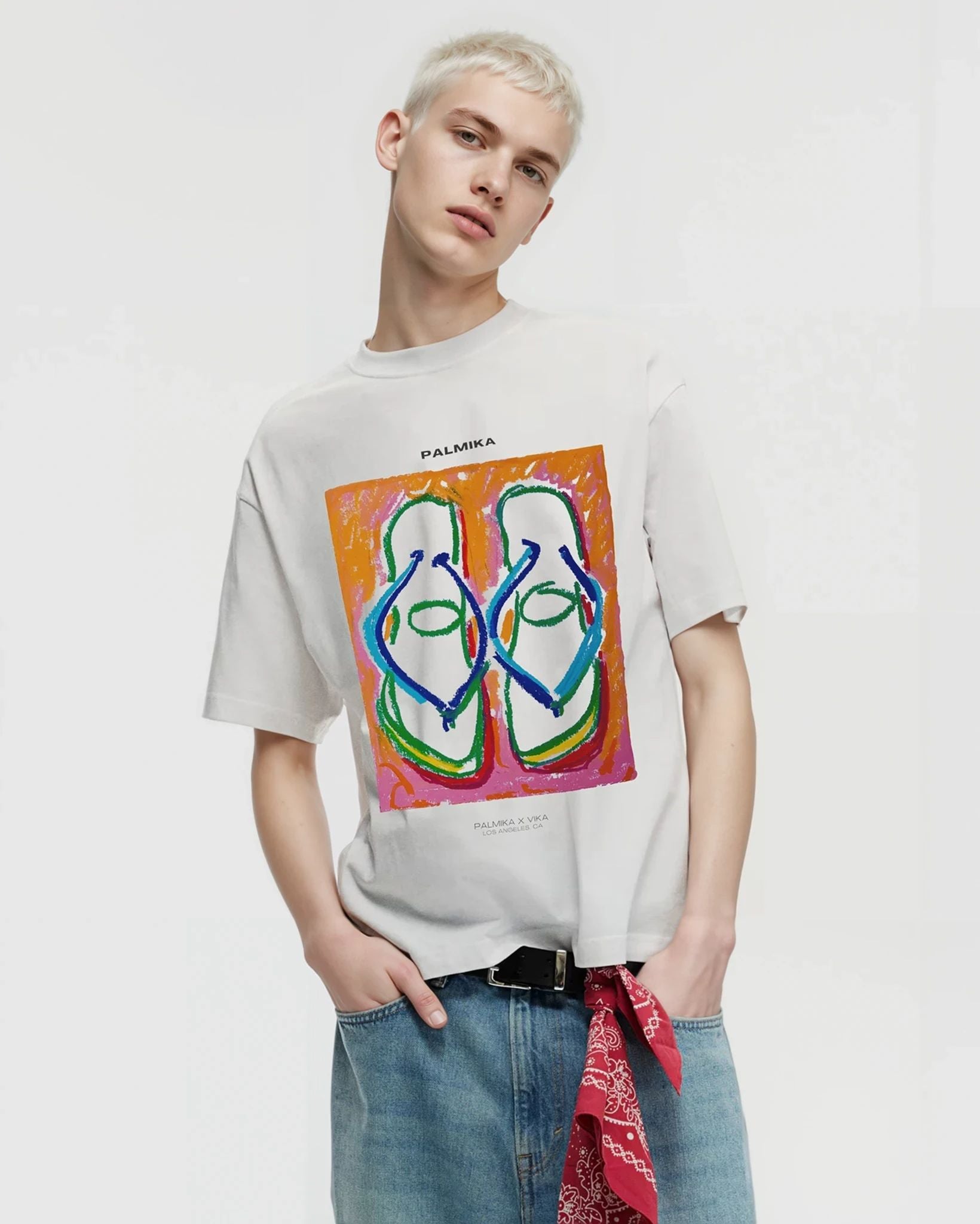 Palmika x Vika - Sunset Flip-Flops Tee Man