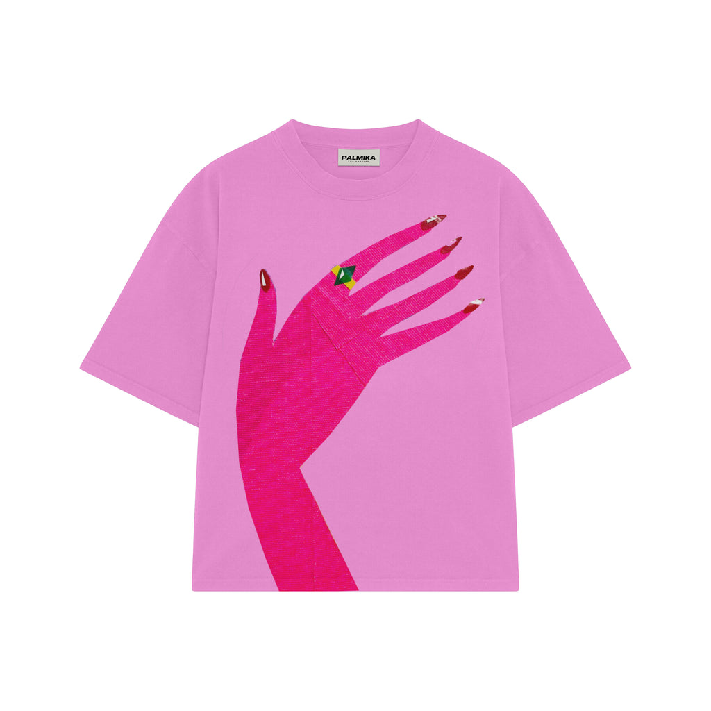 Palmika x Vika - Diamond Ring Hand T-Shirt